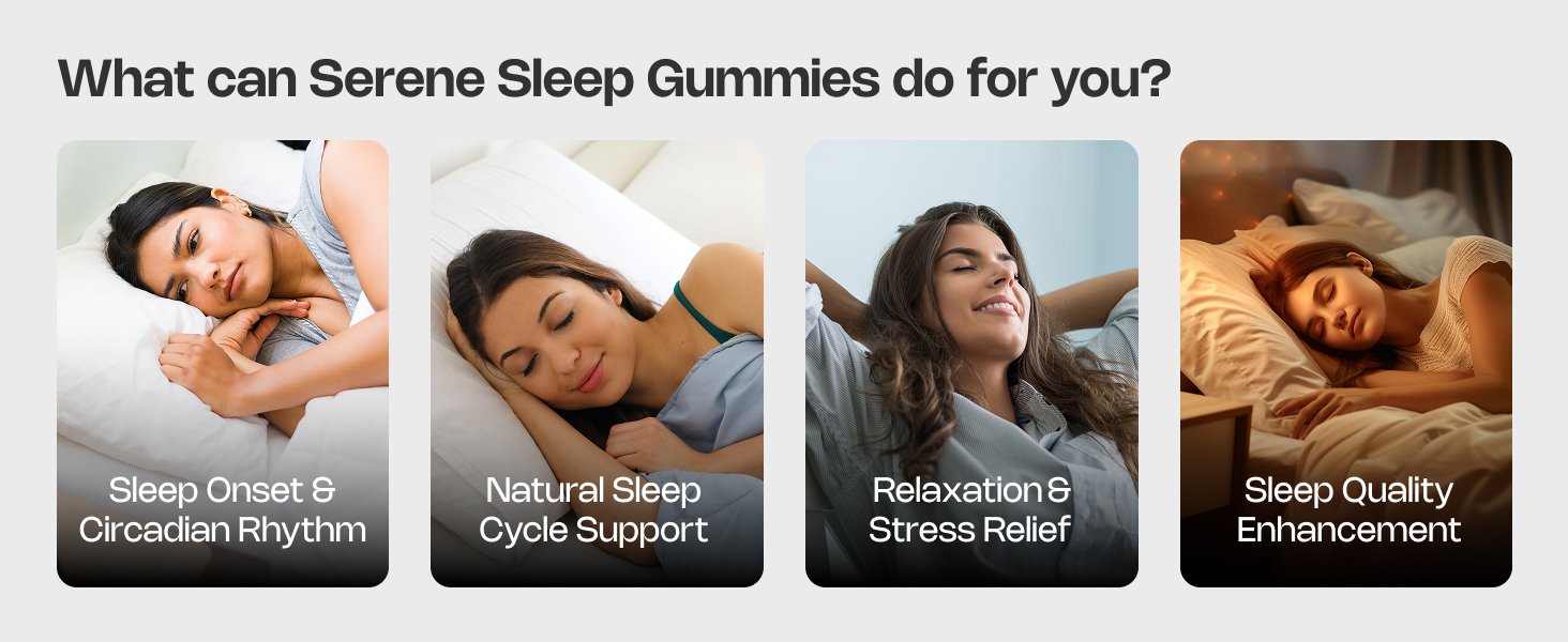 Nutriburst Serene Sleep 5MG Melatonin Gummies for Quality Deep Sleep, Fresh Wake Up | No Stress & Anxiety | Natural Non-Addictive, Non Habit Forming, No Added Sugar Sleep-Aid | Mango Flavor (60 Gummy)