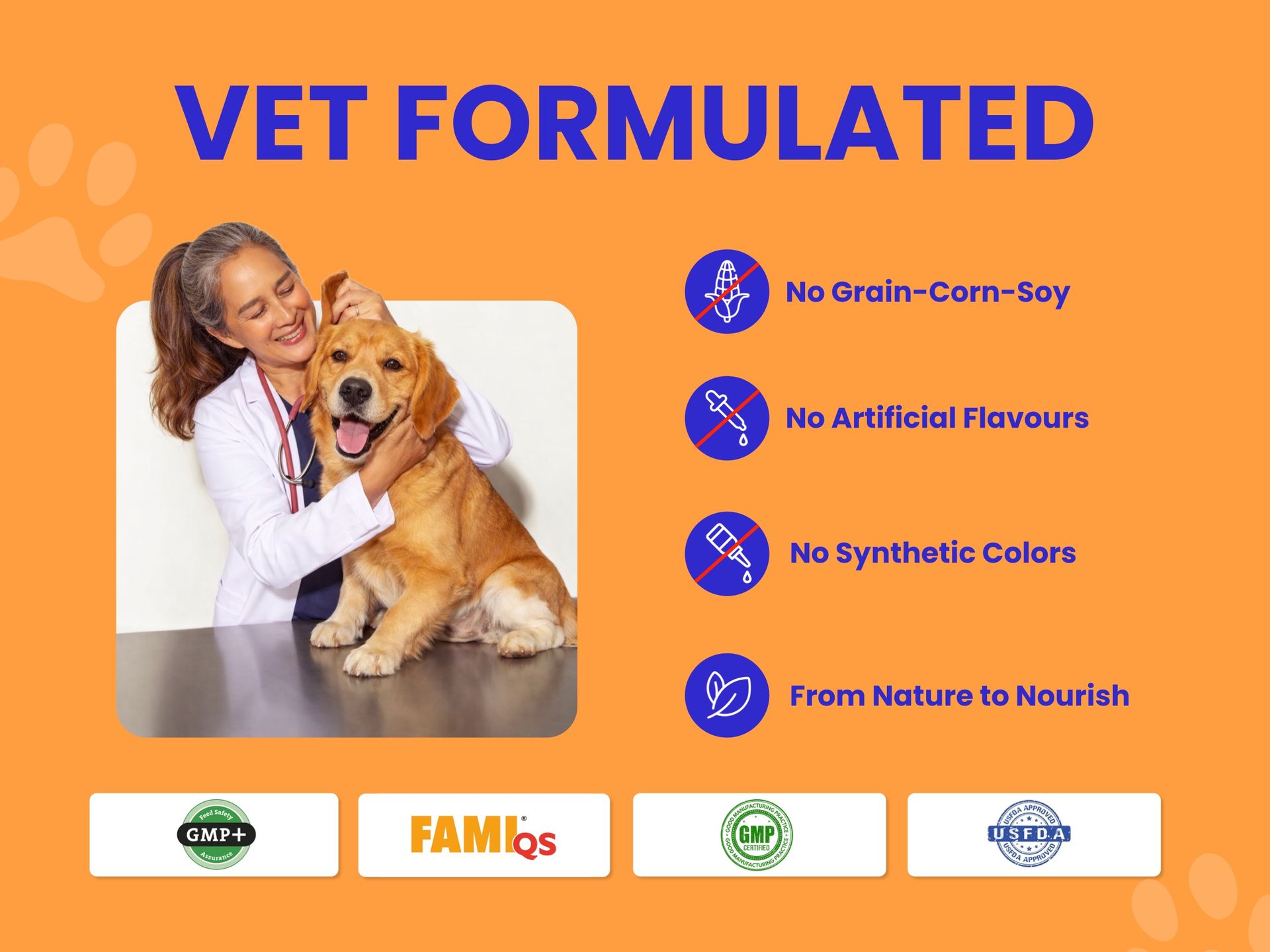 PETSAPIENS Pre + Probiotic Supplement(120gm) Gluten Free | 10B CFU | Boosts Gut Health & Immunity | Vet Formulated - Prevents Scratching, Paw-Licking and Indigestion, Chicken Flavour