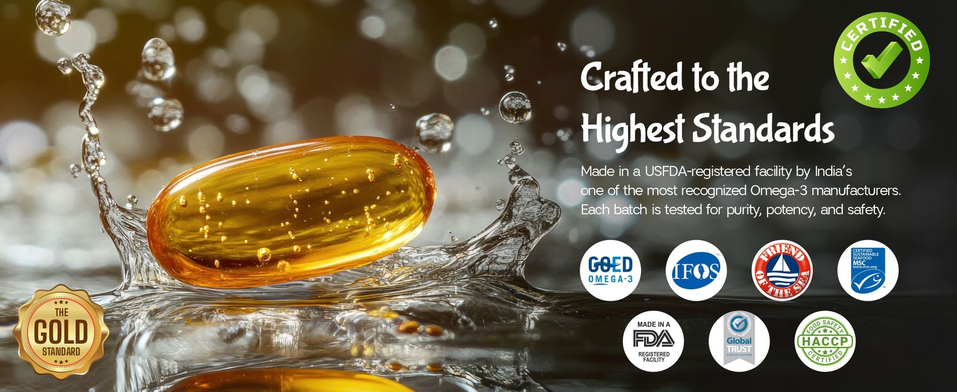 Bliss Welness 8X Strength Omega 3 Fish Oil Capsules | Highest Active Omega-3 Concentration - 3000mg Fish Oil Supplement with 1400mg EPA & 1000mg DHA for Men & Women | Muscle, Heart, Brain, Eyes, Skin & Joints Health Support | No Fishy Burps, Mercury Free | 60 Softgel Capsules