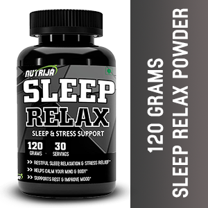 NutriJa SLEEP RELAX™ 30 Servings, Natural Sleep Aid & Relaxation Supplement scientifically proven ingredients - Restful sleep, Reduces anxiety & stress | (30 Servings)