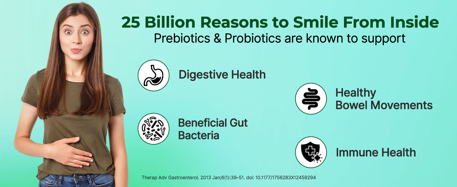 INLIFE Pre & Probiotics Forte, 25 Billion CFU, 14 Strains, 30 Veg Capsules