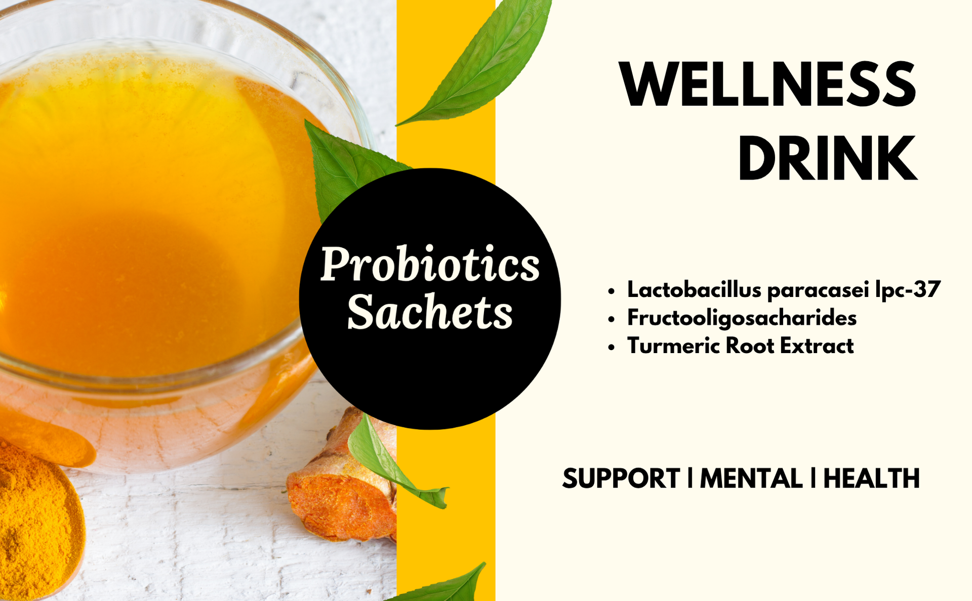 Mental Health Probiotics & Prebiotics Sachets | Stress I Anxiety I Depression I Disturbed Sleep I Cognitive health I Brain Health