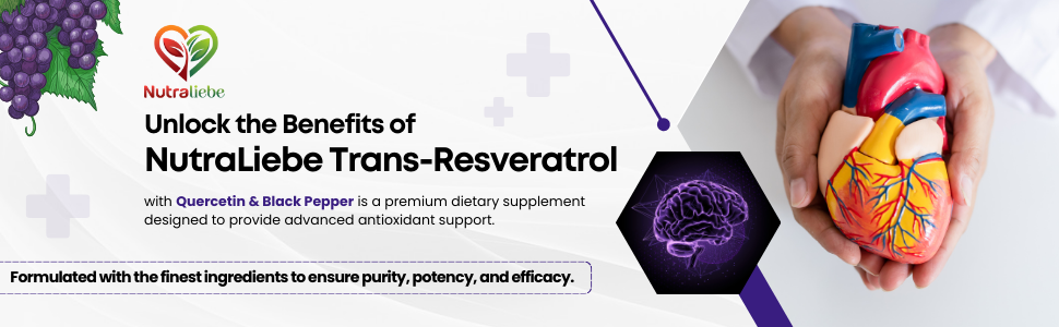Trans-Resveratrol 500mg with Quercetin & Black Pepper - Advanced Antioxidant Support from Japanese Knotweed, 90 Capsules
