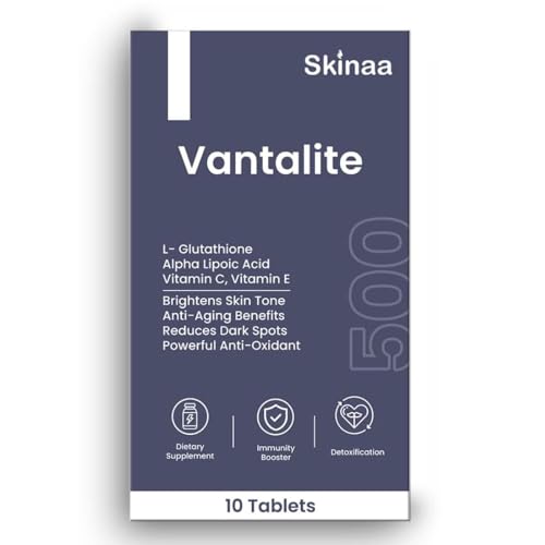Vantalite L Glutathione Tablets for Skin Whitening 500mg | 10 Tablet