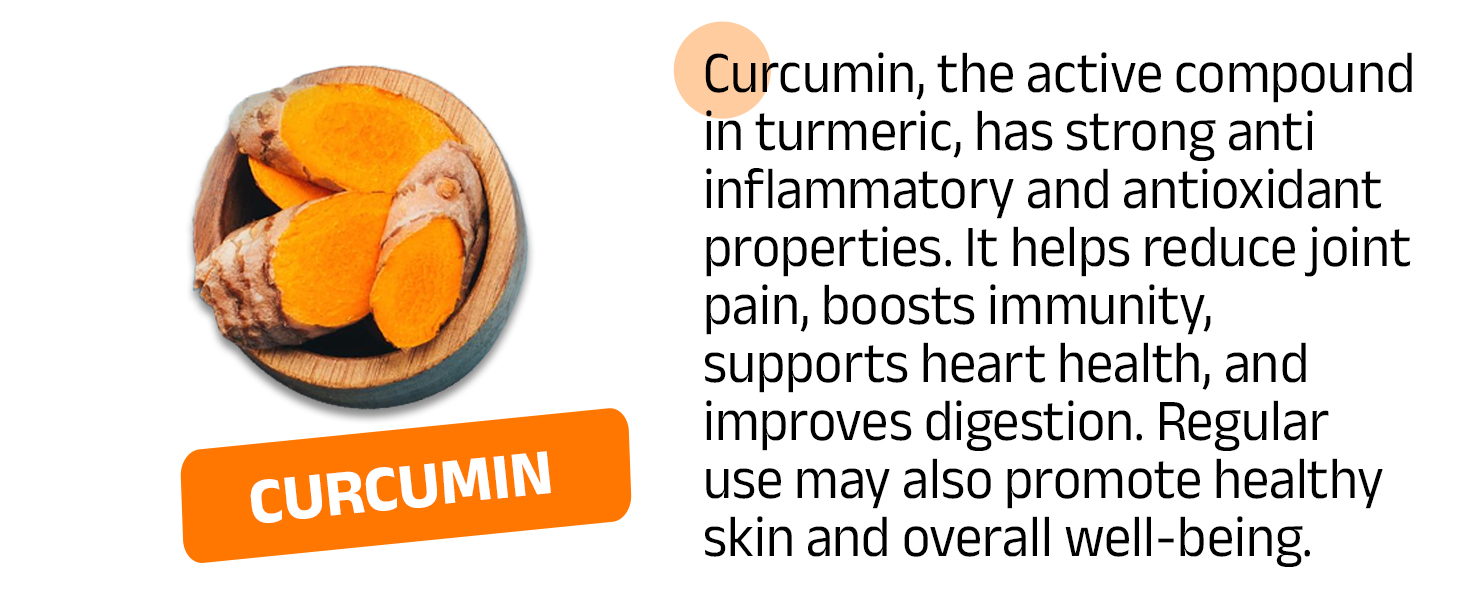 Immune Max Blend | ImmunoShield & Curcumin Capsules | Boosts Immunity, Reduces Inflammation & Supports Joints | 60+60 Vegan Capsules