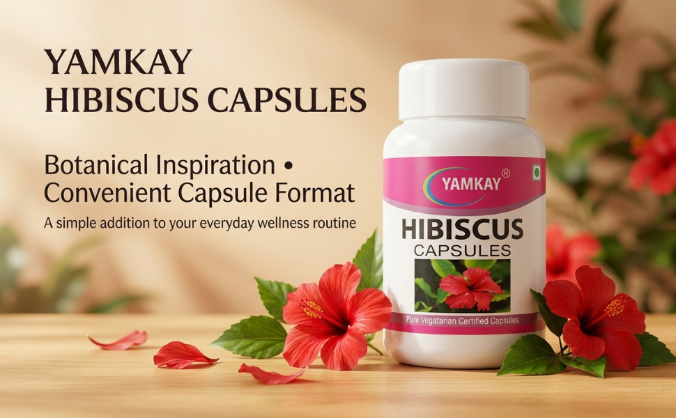 Hibiscus Flower Capsules 500Mg - 100 Veg Capsules