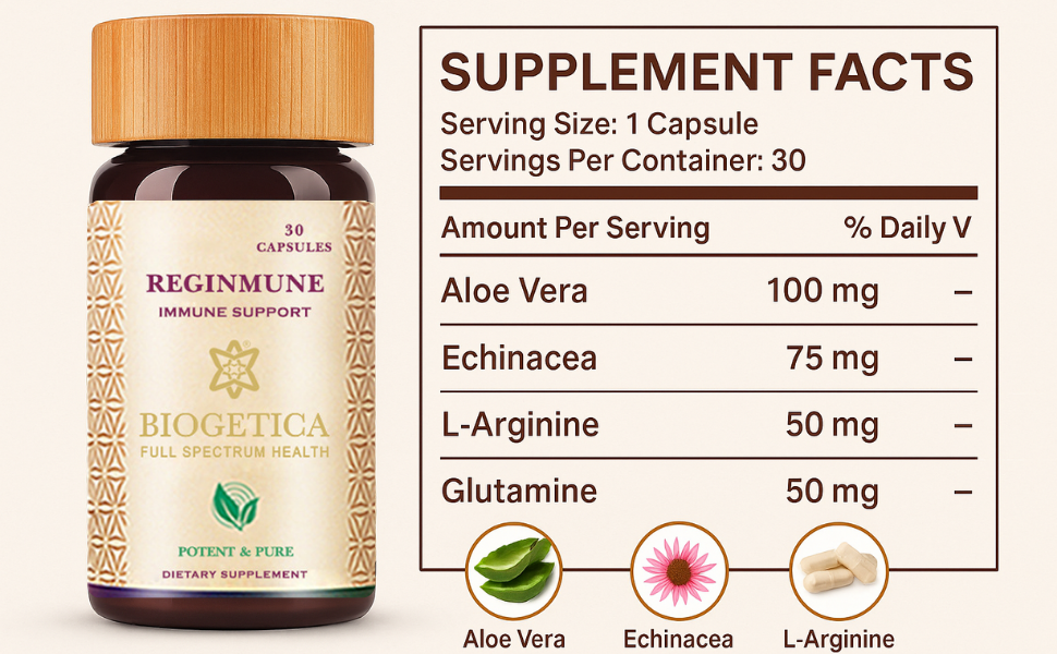 Reginmune Immune Support Supplement, 80 Capsules