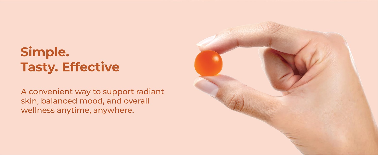 Arth Premium Kesar Saffron Beauty Gummies | Skin Glow, Radiance & Mood Support | Beauty & Wellness Supplement | 30 Veg Gummies