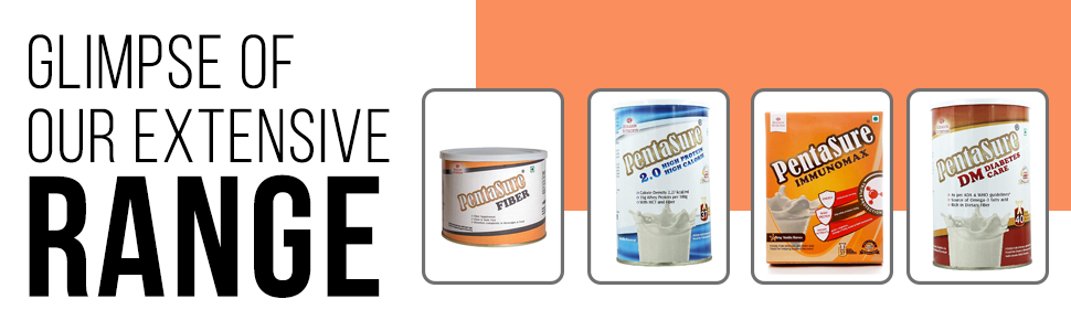 PentaSure IMMUNOMAX - Immunity Booter | Triple Protection Formula | Whey Protein, MCT, Immuno Nutrients | Reduce Inflammation, Helps Protein Synthesis | 22.95g Protein/100g | Creamy Vanilla -61g*4N