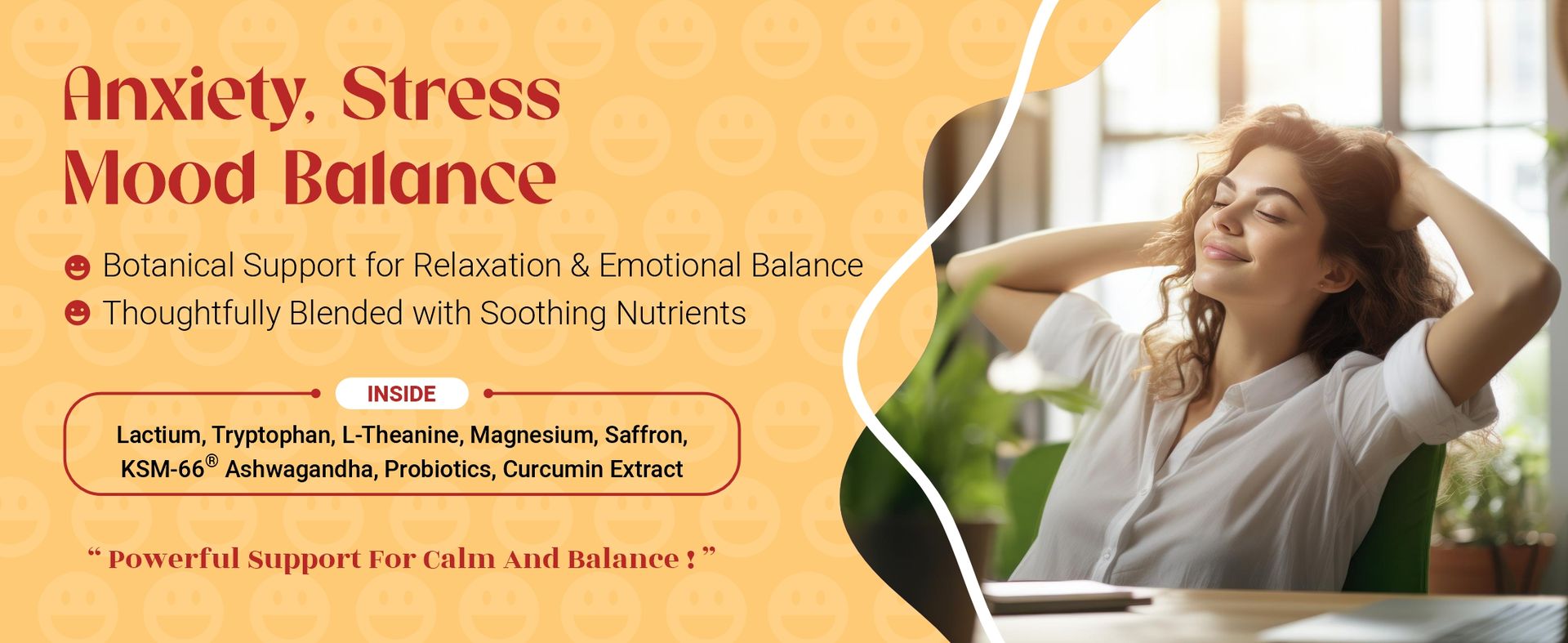 Bliss Welness Happy Bliss : Happiness, Anxiety & Stress Relief Supplement | Natural Support for Calm, Mood, Anti Nervousness & Happy Hormones | Supports Balance of Cortisol, Dopamine, Endorphin, Serotonin & Oxytocin | Magnesium, KSM 66 Ashwagandha : 10 Servings
