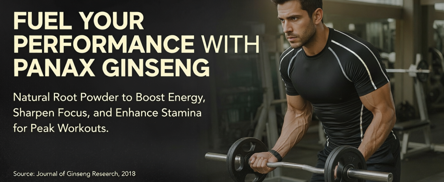 Simply Earth Panax Ginseng Powder, Korean Red Ginseng, for Immunity, Cognitive Support, Muscle Strength & Energy - 100 GM