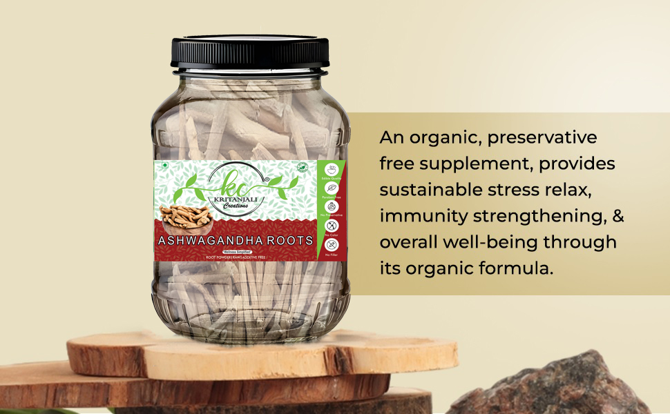 Ashwagandha Root Stick Pure Natural Helps Fight Anxiety & Stress Ashwagandha Podi Amukkara Kizhangu Asvagandha Churna Powder 100gm