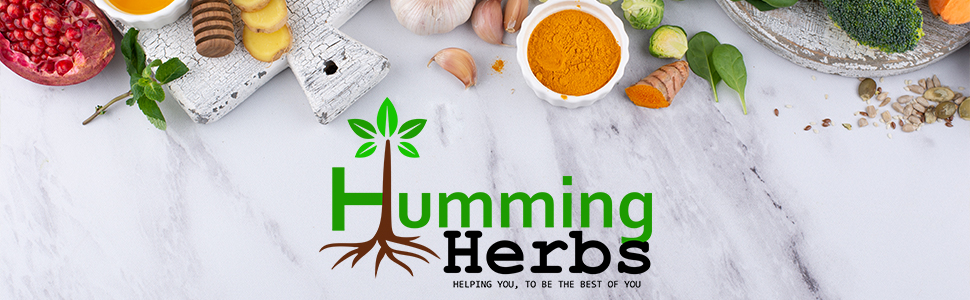 Humming Herbs Red Yeast Rice 500mg Capsules - Natural Cholesterol Support with CoQ10, Policosanol, Lycopene & Beta-Sitosterol - Promotes Heart Health & Blood Circulation - Vegan, Non-GMO