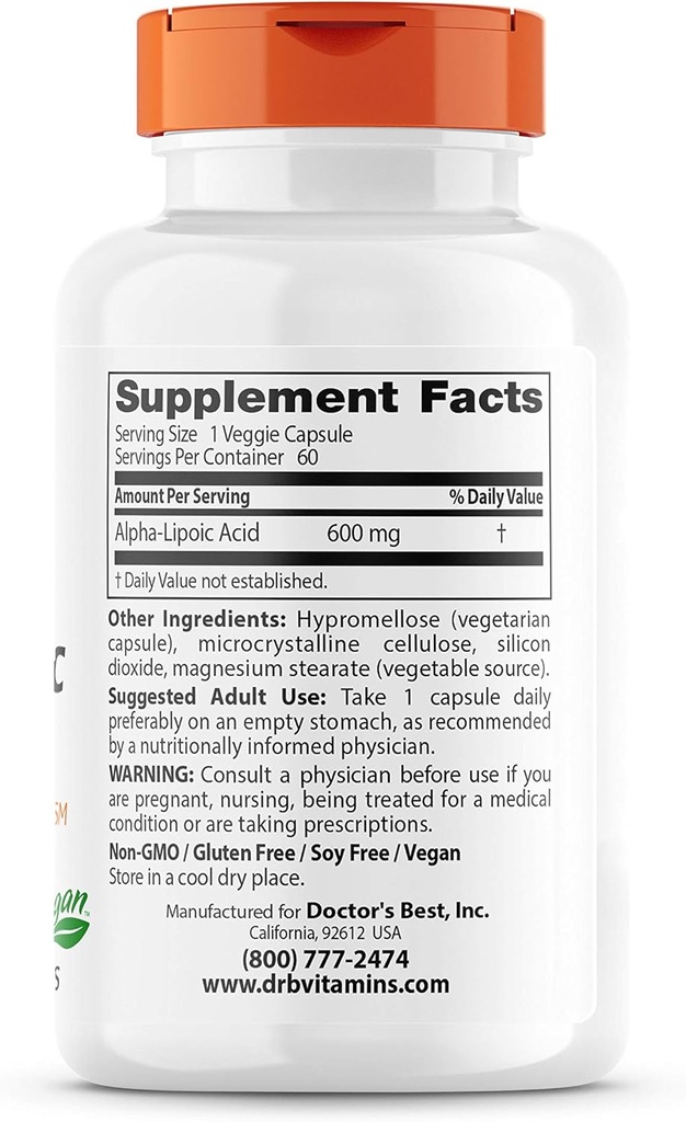 Doctors Best Best Alpha Lipoic Acid, 60 CT 4