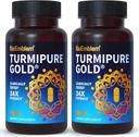 BioEmblem Turmeric Curcumin with Clinically Studied TurmiPure - 1 Small Cap Daily, 24x More Absorption Than Others - Non-GMO - Joint Support, Healthy Inflammation Turmeric Supplements, 60 Serving 2