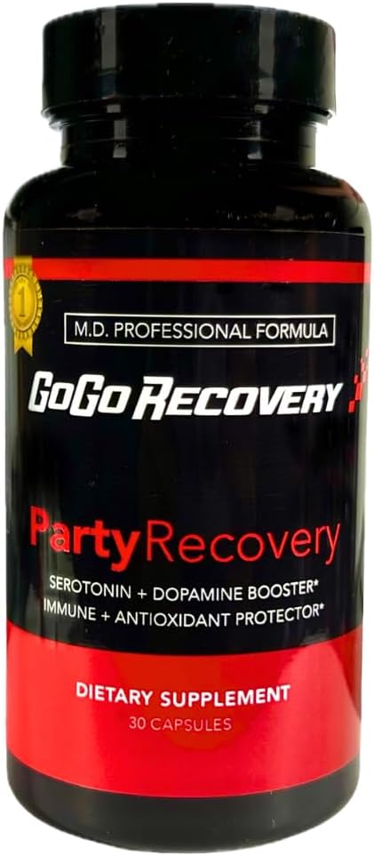 Party Recovery, 5-HTP 250mg, Serotonin Booster, Dopamine Booster, Herbal, Faster Recovery, Festival, Rave 2