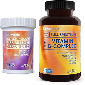 BioEmblem Vitamin B-Complex & Probiotics for Women & Men