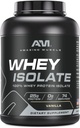 Amazing Muscle Whey Protein Isolate Powder | 25 Grams Protein Per Serving | 100% Whey Isolate | Zero Fat | Made in USA (5 Lb, Vanilla)