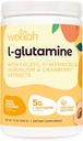 Wellah L-Glutamine Peach Mango (50 Servings) - 5g L-Glutamine Per Serving, Sweetened with Stevia