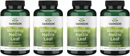Swanson Stinging Nettle Leaf (Urtica Dioica) - Herbal Supplement Promoting Urinary Tract & Respiratory Health Support - May Support Healthy Fluid Balance - (120 Capsules) (4 Pack)