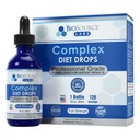 BioSource Labs Complex Diet Drops – Best Natural Drops for Men and Women (1 Bottle, 2 fl oz) - 30 Day Supply