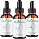 (3 Pack) Zencortex For Tinnitus Relief - Official Formula - Zencortex Drops for Ears, Zen Cortex 24 Tinnitus Drops Liquid Supplement Reviews, Zen Cortex Hearing Support Formula, Zencortex Oral (4oz)