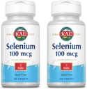 KAL 100 Mcg Selenium Yeast Free Tablets, 100 Count | Pack of 2