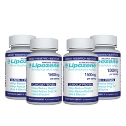 Lipozene Diet Pills - Weight Loss Supplement - 4 Bottles of 30 Capsules Each, a Total of 120 Capsules!
