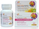 vH Essentials Probiotics with Prebiotics and Cranberry Feminine Health Supplement - 60 Capsules 1-Pack