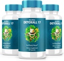 (3 Pack) DetoxAll 17, DetoxAll 17 Full Body Reset, DetoxAll17 Dietary Supplement for Overall Health and Wellness, Maximum Strength All-Natural Pills to Boost Energy, Detox All 17 Review (180 Capsules)