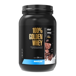 Maxler 100% Golden Whey Protein - 22g of Protein per Serving - Whey Protein Powder for Pre Post Workout - Fast-Absorbing Whey Concentrate, Isolate & Hydrolysate Blend - Milk Chocolate Protein 2 lb