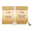 Pure Original Ingredients Calcium Chloride & Calcium Lactate Bundle, (1lb) Dietary Supplements, Fine Powders