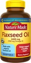 Flaxseed Oil 1400 mg Softgels, 100 Count for Heart Health