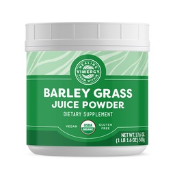 Vimergy Barley Grass Juice Powder Dietary Supplement - 4g per Serving (125 Servings) – Clean Superfood Formula – Promotes Cardiovascular Health* – Organic, Vegan & Gluten-Free – Value Size 500g