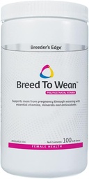 Breeder's Edge Breed to Wean, Prenatal and Postnatal Multivitamin for Dogs and Cats, Supports Pregnant and Nursing Moms, Provides Antioxidants, Vitamins and Minerals, 100 ct for Medium and Large Dogs