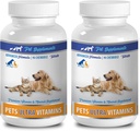 Vitamins for Dogs Joints - Pets Ultra Vitamins - for Dogs and Cats - Immune Health - Hair and Coat Benefits - Dog Calcium Supplements - 180 Treats (2 Bottles)