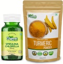 ORGANIC ZING Spirulina Capsules- 30Cap & Turmeric Powder- 115g