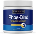 Rx Vitamins Phos-Bind - Kidney Support Supplement Powder - Phosphate Binder for Cats & Dogs for Kidney Health - Supports Normal Kidney Cleanse and Essential Kidney Care - 200g