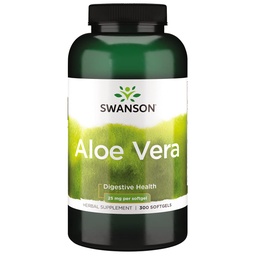 Swanson Aloe Vera 25 Milligrams 300 Sgels