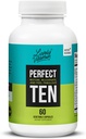 LIVELY VITAMIN CO. Perfect Ten - Anti-Aging & Antioxidant Supplement - Biotin & Lipoic Acid - Healthy Hair, Skin, Nails - Energy Boost - Sharper Brain Function - Stronger Immunity - 60 Capsules