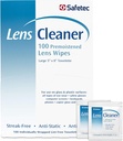 Safetec Lens & Eyeglasses Cleaning Wipes, Pre-Moistened Wipes (2 Pack of 100ct Boxes - 200 Cleaning Cloths)