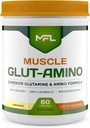 MFL Muscle Glut-Amino | Glutamine Complex | Amino Complex | 0 Sugar | Sweetened with Stevia | All-Natural | 60 Servings (Lemonade)