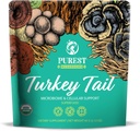 Turkey Tail Powder - Organic Mushroom Supplement with Powerful Turkey Tail Mushroom Extract for Microbiome & Cellular Support 60g