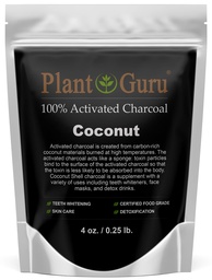 Activated Charcoal Powder 4 oz. Coconut - Food Grade Kosher Non-GMO - Teeth Whitening, Facial Mask and Soap Making. Promotes Natural Detoxification and Helps Digestion