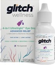 Glitch UltraSight Eye Drops for Dry Eyes 15mL - 4 in 1 Advanced Relief Dry Eye Drops - All Day Comfort with Hydration, Brightening, Cooling - Effectively Soothes Irritation & Dryness - 0.5 Fl Oz
