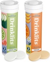 Drinklits Lemon-Lime & Orange Electrolyte Tablets (2) Tube Bundle | Citrus Daily Hydration Combo Pack | Delicious Natural Flavors – 0g Sugar – Daily Use | 20 Servings - 10 Tablets Per Tube