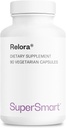 SuperSmart Relora 750mg per Day - Magnolia Officinalis & Phellodendron Amurense Extract Supplement | Non-GMO & Gluten Free - 90 Vegetarian Capsules