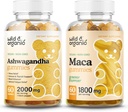 Wild & Organic Ashwagandha Gummies & Maca Root Gummies 60 Count