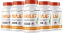 (5 PACK) Arialief Sciatica Nerve Support, Arialeaf Advanced Nerve Health, Arialeaf Prime Palm Sciatica, Aria Leaf Primepalm Aria Lief, Nerve Relief Supplement Sciatic Soothing (300 Capsules )