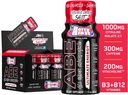 All Black Everything Energy Shots | 12 Pack | 300mg Caffeine | Berry Blast | Zero Sugar | Energy Focus Supplement | Nootropic Blend for Gym or Work